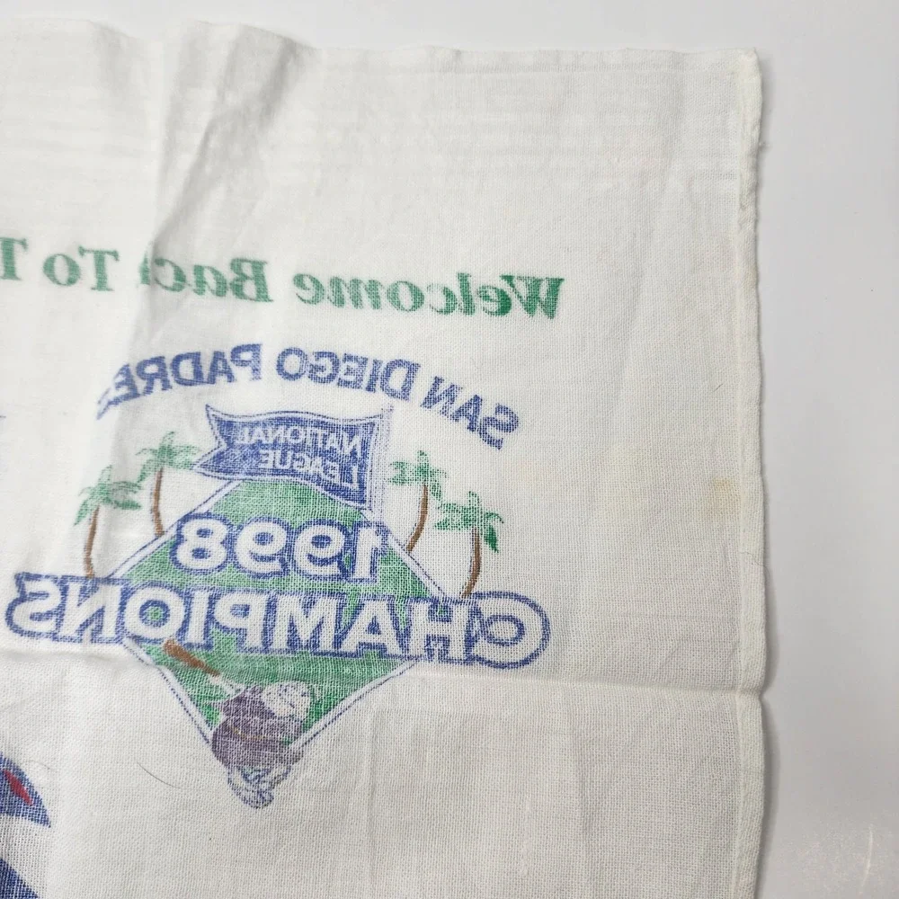 San Diego Padres 1998 Rally Towel Welcome Back To The Jungle SD Zoo NL Champions
